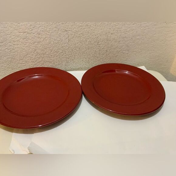 Pier 1 Imports Italian Toscana Burgundy 11" Earthenware Dinner Plate - Picture 1 of 6